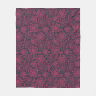 Floral Pattern 5 Fleece Deken