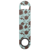 Floral Pattern 5 Speed Flessenopener (Achterkant)