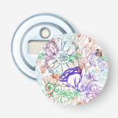 Floral Pattern 7 Button Flesopener (Voorkant)