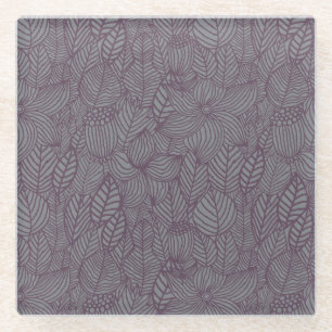 Floral Pattern 7 Glazen Onderzetter