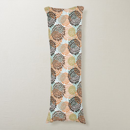 Floral Pattern 7 Lichaamskussen (Voorkant Verticaal)