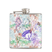 Floral Pattern 9 Heupfles (Voorkant)