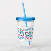 Floral Pattern Acryl Drinkbeker (Links)