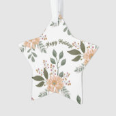 Floral Pattern - Acrylsierente Ornament (voorkant)