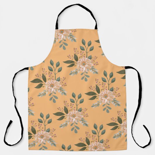 Floral Pattern Apron Schort (Voorkant)