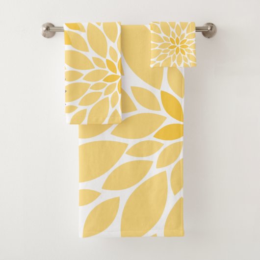 Floral Pattern Bad Handdoek (Insitu)
