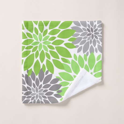 Floral Pattern Bad Handdoek (Wasdoekje)