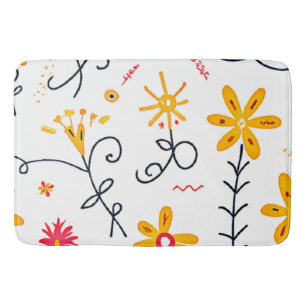 Floral Pattern Badmat