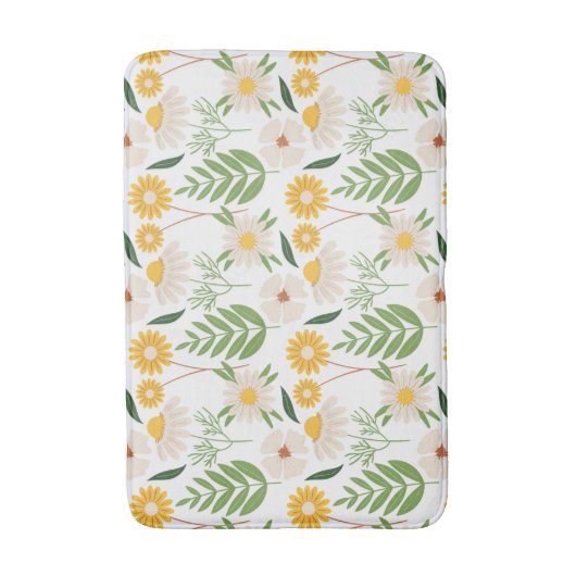 Floral Pattern Badmat (Voorkant Verticaal)