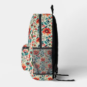 Floral Pattern Bedrukte Rugzak (Rechts)