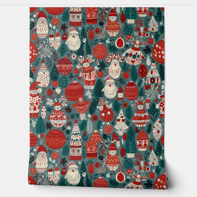 Floral Pattern Behang (Afrollen)