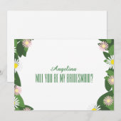 Floral Pattern Ben je mijn bruidsmeisje? Kaart (Voorkant / Achterkant)