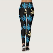 Floral Pattern Big Flowers Leggings (Achterkant)