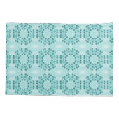 Floral Pattern, Blauwgroen blauw Kussensloop (Achterkant)
