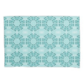 Floral Pattern, Blauwgroen blauw Kussensloop (Voorkant)