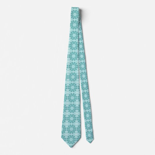Floral Pattern, Blauwgroen blauw Stropdas (Voorkant)