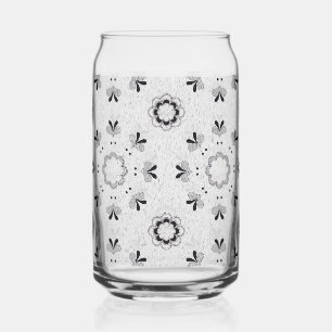 Floral Pattern Blikvorm Glas