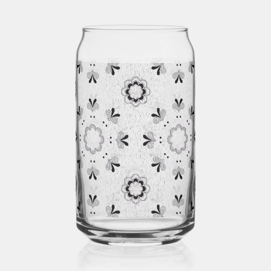 Floral Pattern Blikvorm Glas (Rechts)