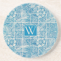  Floral Pattern Blue en White
