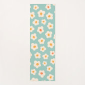Floral Pattern Blue Fitness Yoga Mat (Voorkant)