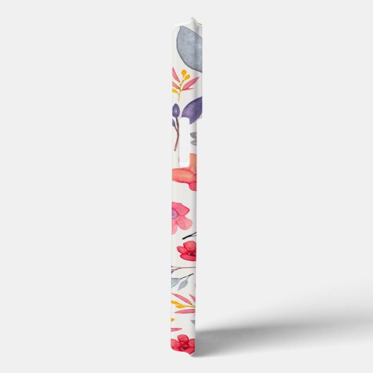 Floral Pattern. Blue Phone Case (Achterkant / Rechts)