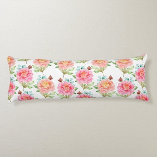 Floral Pattern Body Pillow Lichaamskussen (Achterkant)