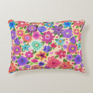  Floral Pattern Boho Style Accent Kussen