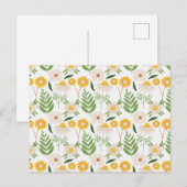 Floral Pattern Briefkaart (Voorkant / Achterkant)