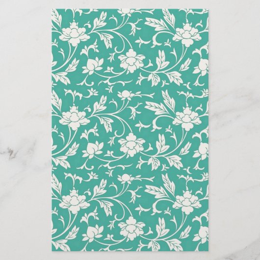 Floral Pattern Briefpapier (Voorkant)