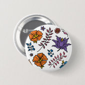 Floral Pattern Button (Voorkant /achterkant)