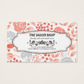 Floral Pattern-cadeaubon Visitekaartje (Voorkant)