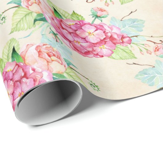 Floral Pattern Cadeaupapier (Rol Hoek)