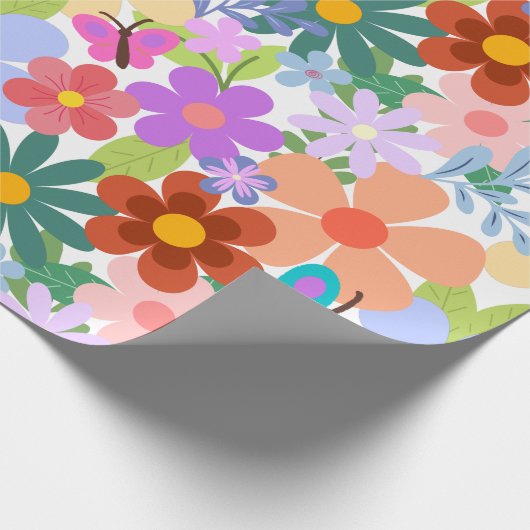 Floral Pattern Cadeaupapier (Hoek)