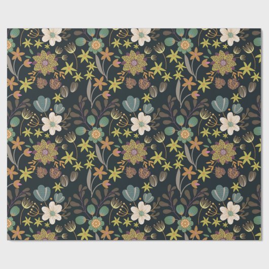  Floral Pattern Cadeaupapier (Vlak)