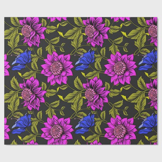 Floral Pattern Cadeaupapier (Vlak)
