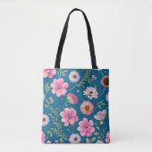Floral Pattern Canvas tas (Voorkant)