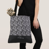 Floral Pattern Canvas tas (Dichtbij)