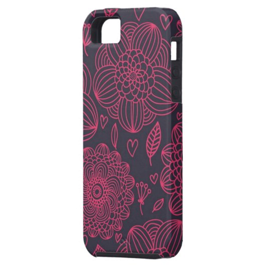 Floral Pattern Case-Mate iPhone Case (Achterkant Links)