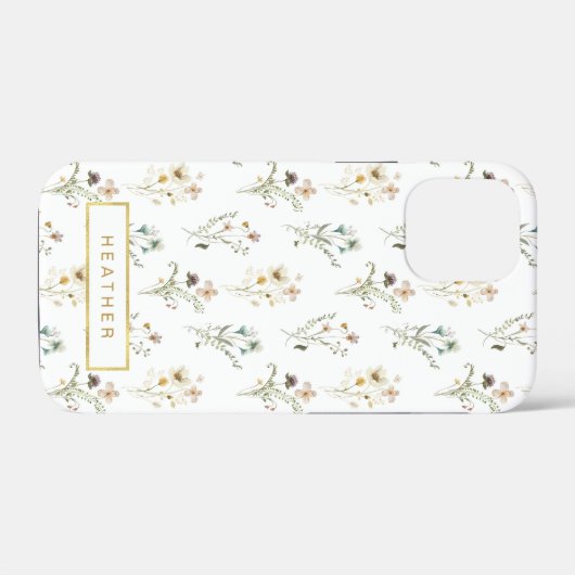 Floral Pattern Case-Mate iPhone Case (Achterkant (horizontaal))
