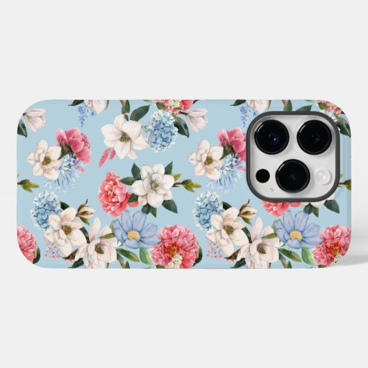  Floral Pattern Case-Mate iPhone Case (Achterkant (horizontaal))