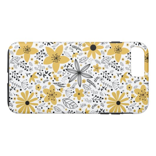 Floral Pattern Case-Mate iPhone Case (Achterkant (Horizontaal))