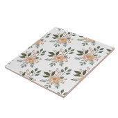 Floral Pattern Ceramic Tile Tegeltje (Zijkant)