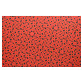 Floral Pattern Classy Chic Bold Red Black Liberty Stof (Fat Quarter)