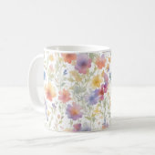 Floral Pattern Coffee Mok voor vrienden (Voorkant links)
