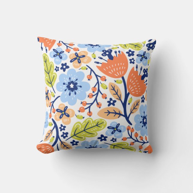 "Floral Pattern Decoratieve Kussens (Voorkant)