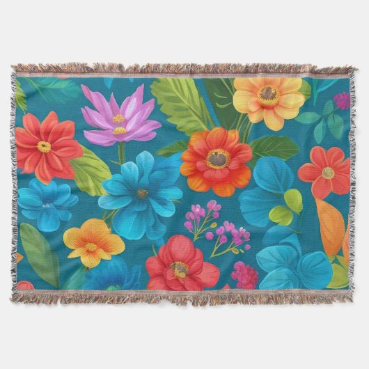 Floral Pattern Deken (Voorkant)