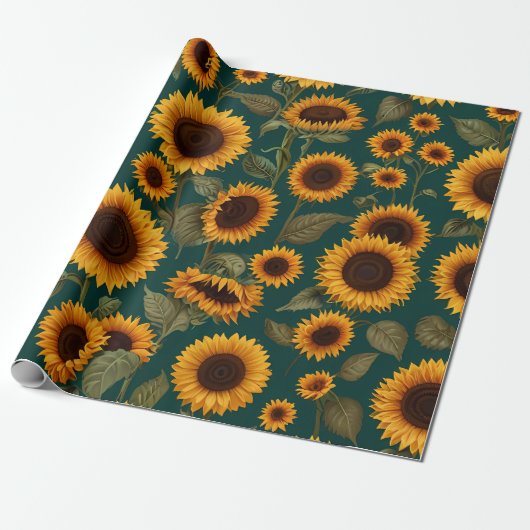 Floral Pattern Design Cadeaupapier (Uitgerold)