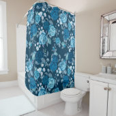 Floral Pattern Douchegordijn (In situ)