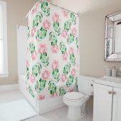 Floral Pattern Douchegordijn (In situ)