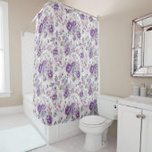 Floral Pattern Douchegordijn (In situ)